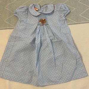 Southern sunshine smocked turkey thanksgiving dress